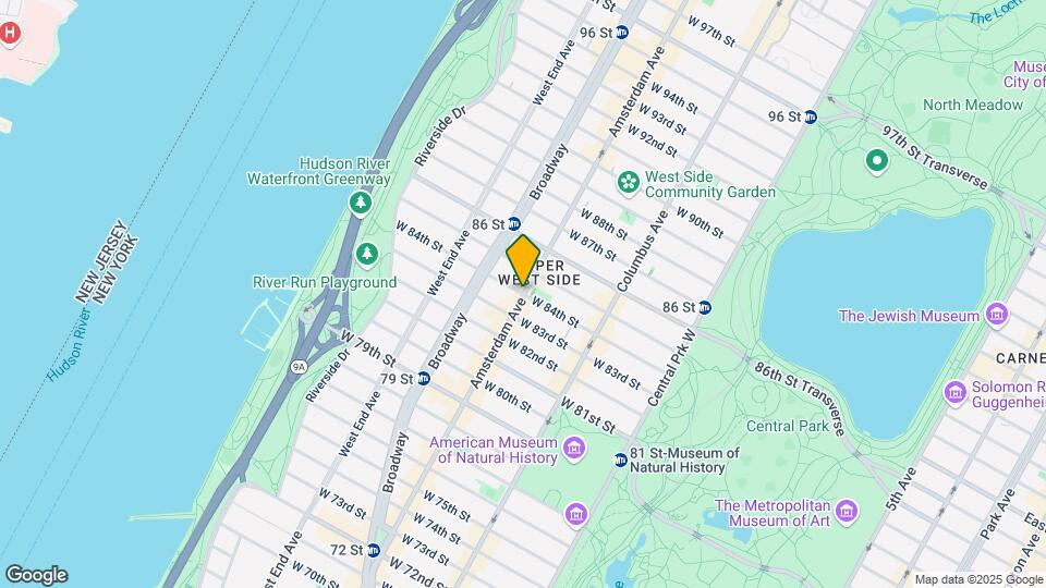 W. 84th st ,Amsterdam Ave Map and Location Details