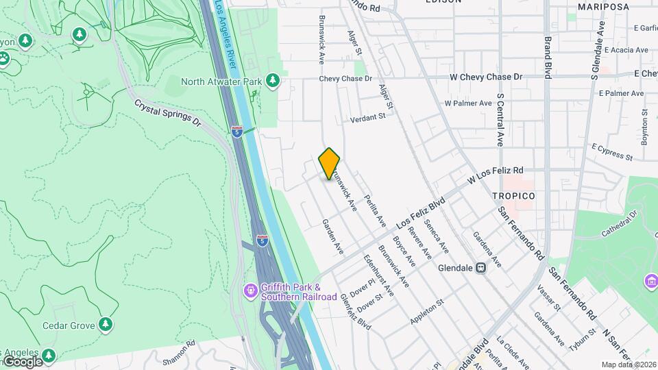 4155 Edenhurst Ave Map and Location Details