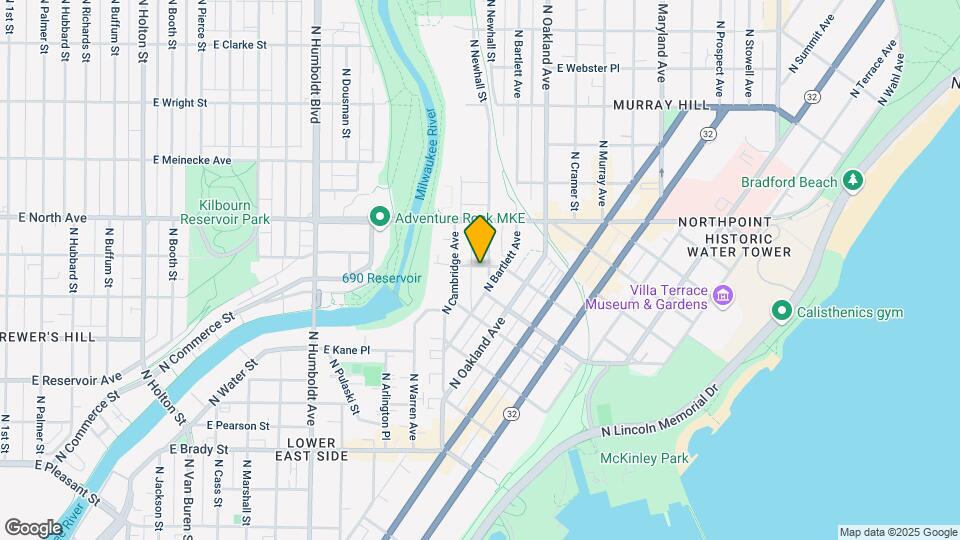 2031 N Newhall St Map and Location Details