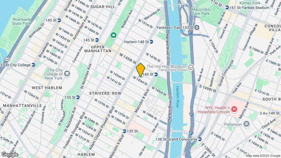 139 W 143rd St Mapa y Detalles de la Ubicación