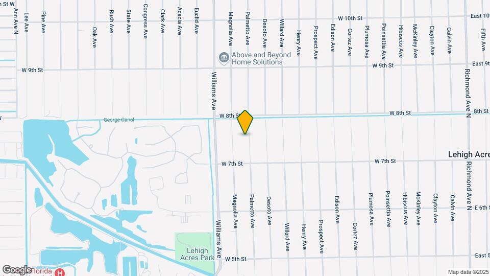 713 Palmetto Ave Map and Location Details