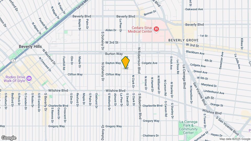 221 N Swall Dr Mapa y Detalles de la Ubicación