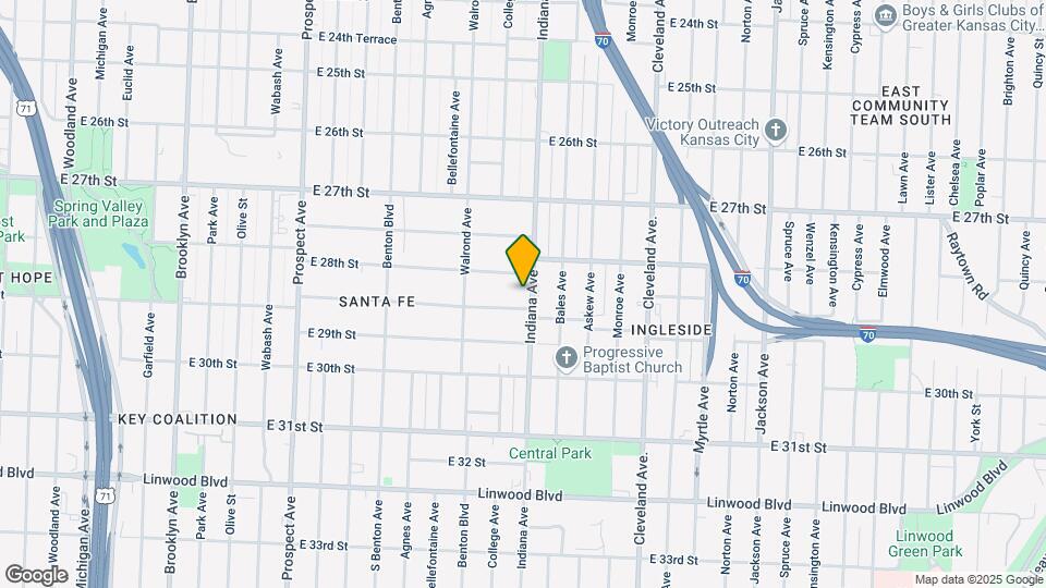 2814 Indiana Ave Map and Location Details