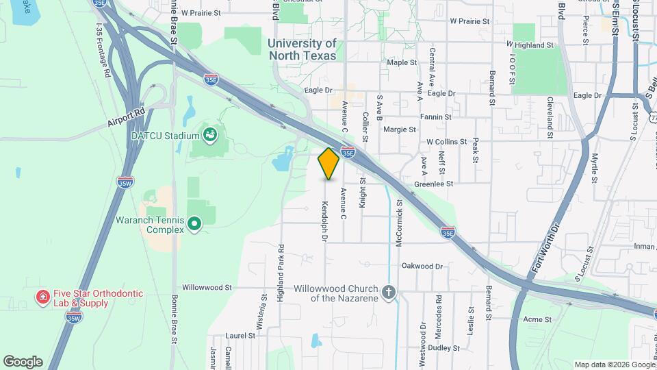 1301 Kendolph Dr, Unit Room 1 Mapa y Detalles de la Ubicación