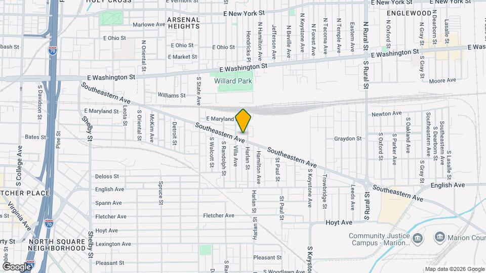 2014 Southeastern Ave Map and Location Details