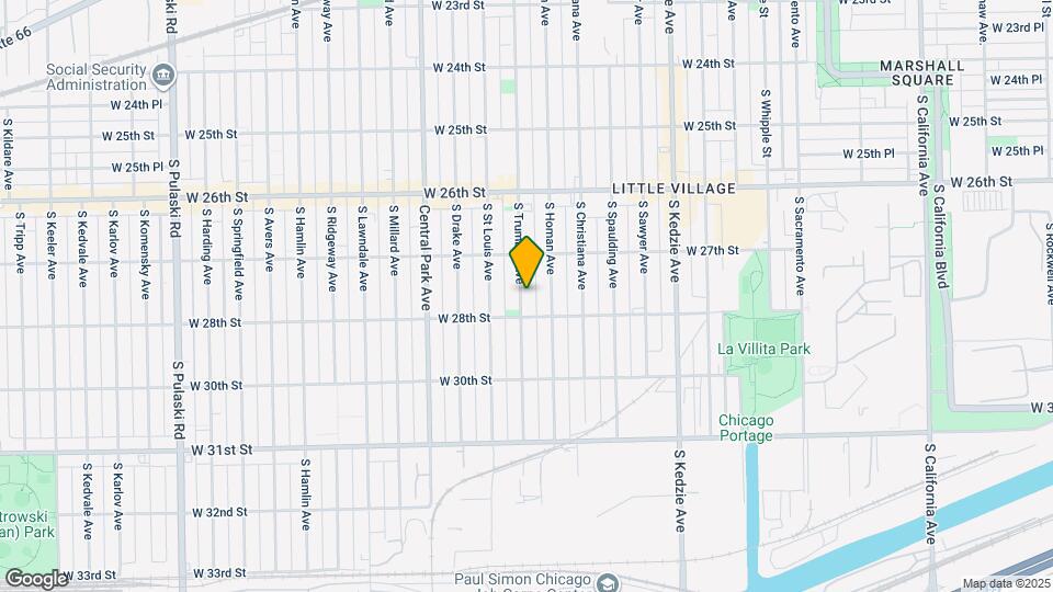 2741 S Trumbull Ave Map and Location Details