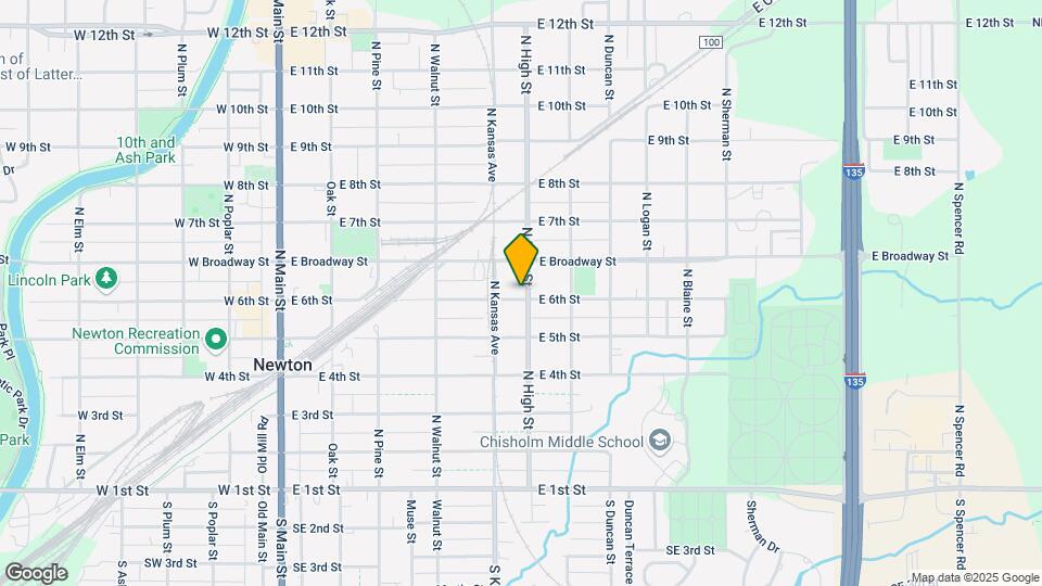 601 N High St Map and Location Details