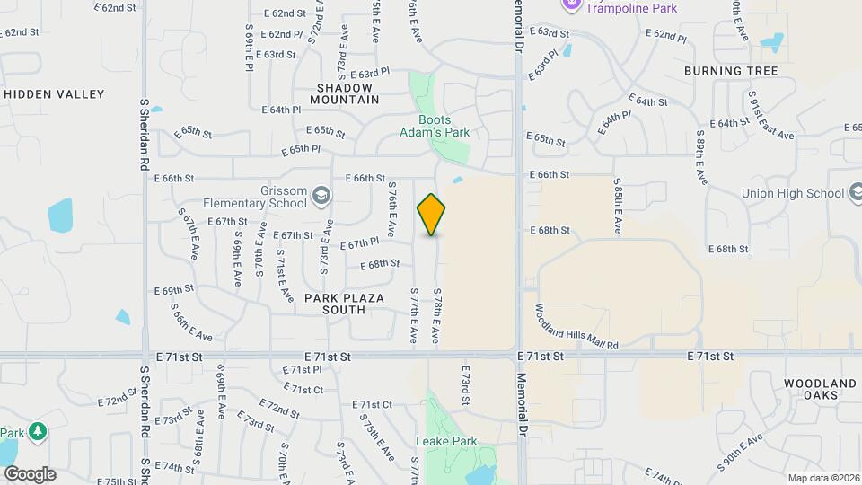 6738 S 78th East Ave Mapa y Detalles de la Ubicación