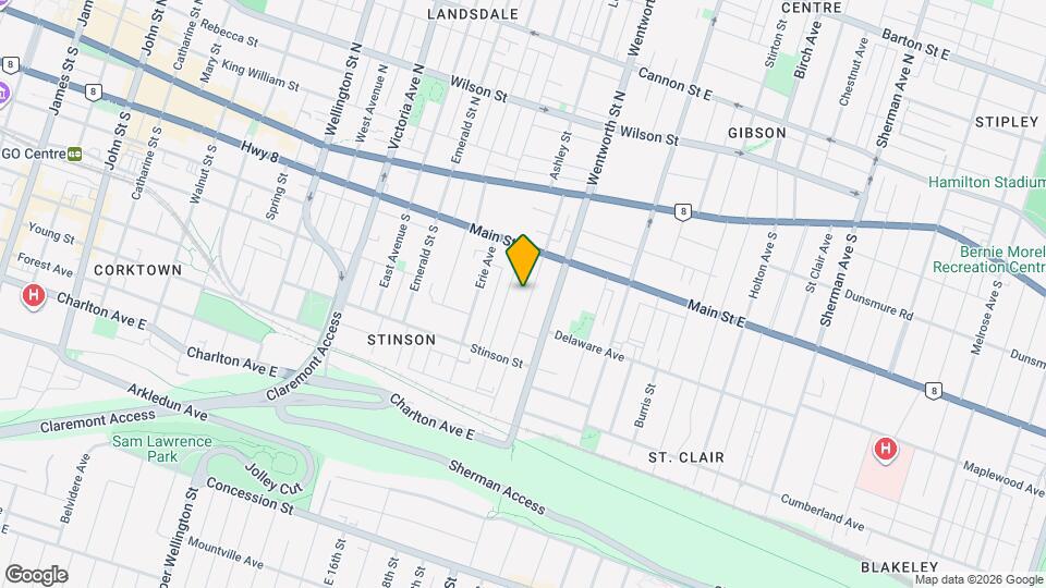 100 Grant Ave Map and Location Details