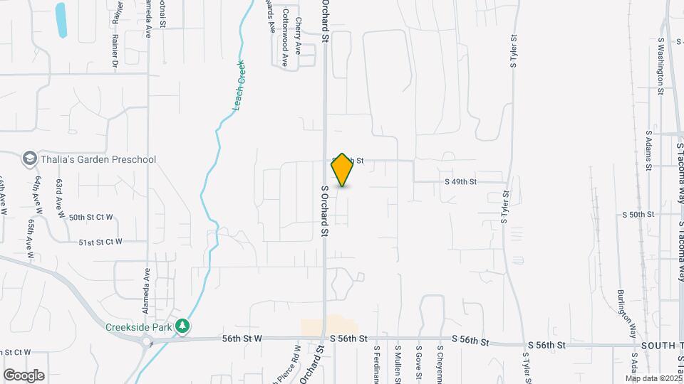 4911 S Orchard St Map and Location Details