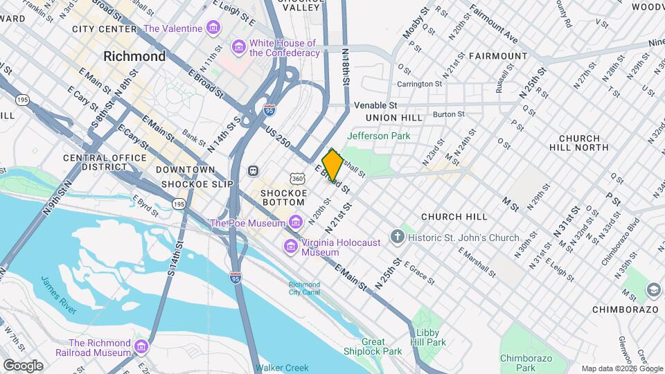 220 N 20th St Map and Location Details