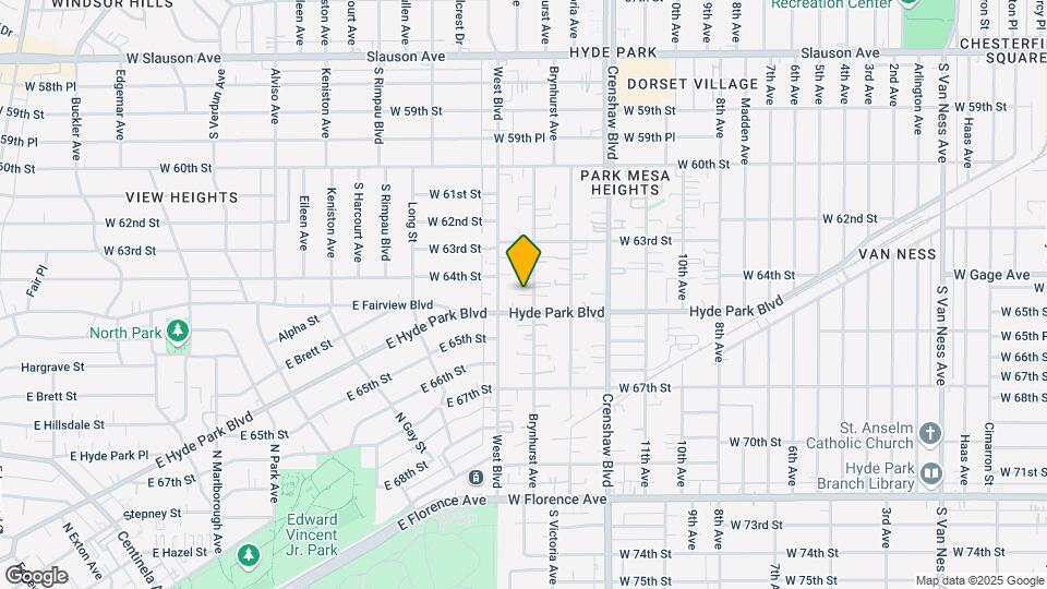 6415 Brynhurst Ave Map and Location Details