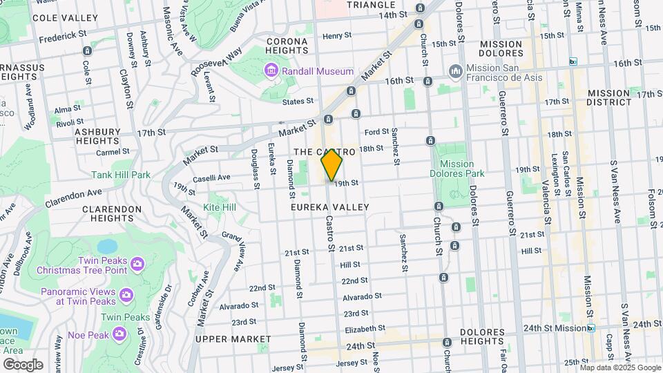 605-607 Castro St Mapa y Detalles de la Ubicación