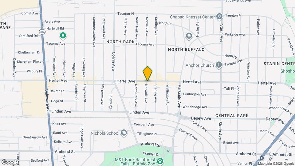 1451 Hertel Ave, Unit 1 Mapa y Detalles de la Ubicación