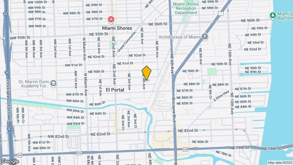 411 NE 88th St Map and Location Details