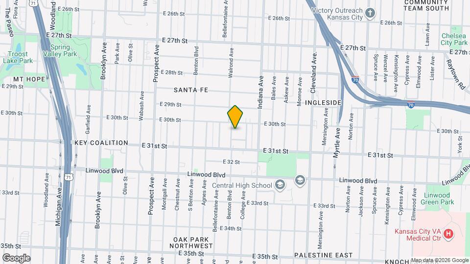 3019 Walrond Ave Map and Location Details