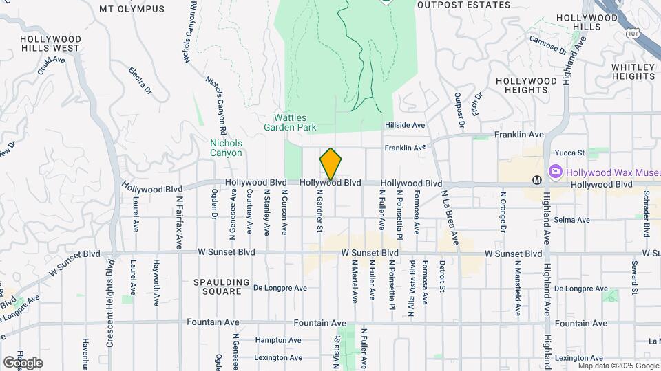 1645 N Vista Pl Map and Location Details