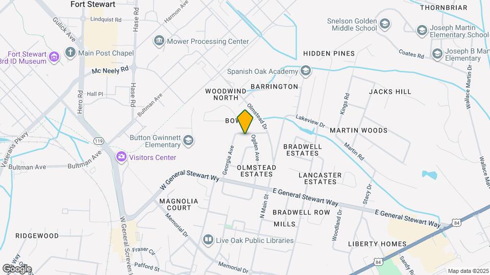 626 Georgia Ave Map and Location Details