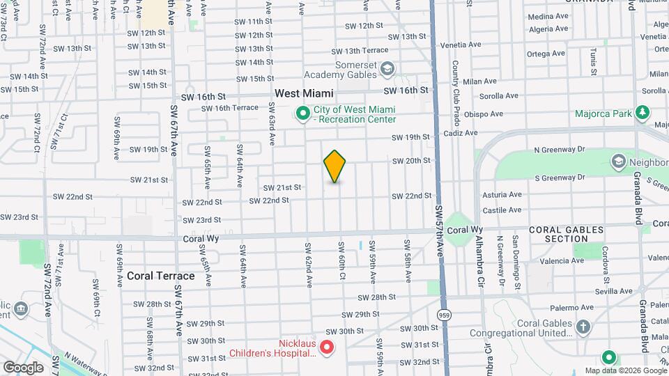 2112 SW 60th Ct Map and Location Details