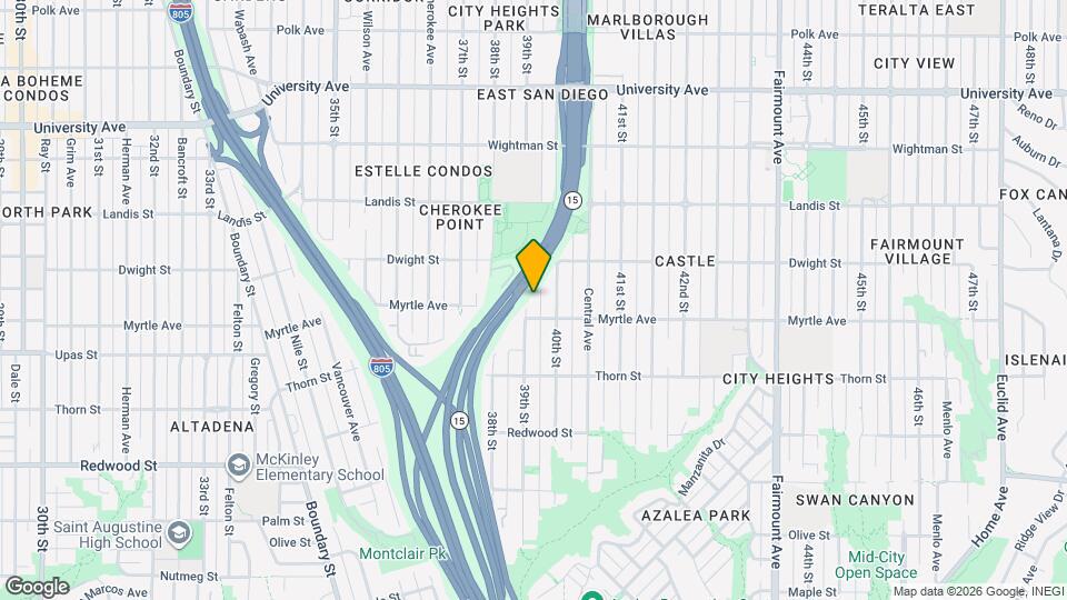 3521-3527 39th St Map and Location Details