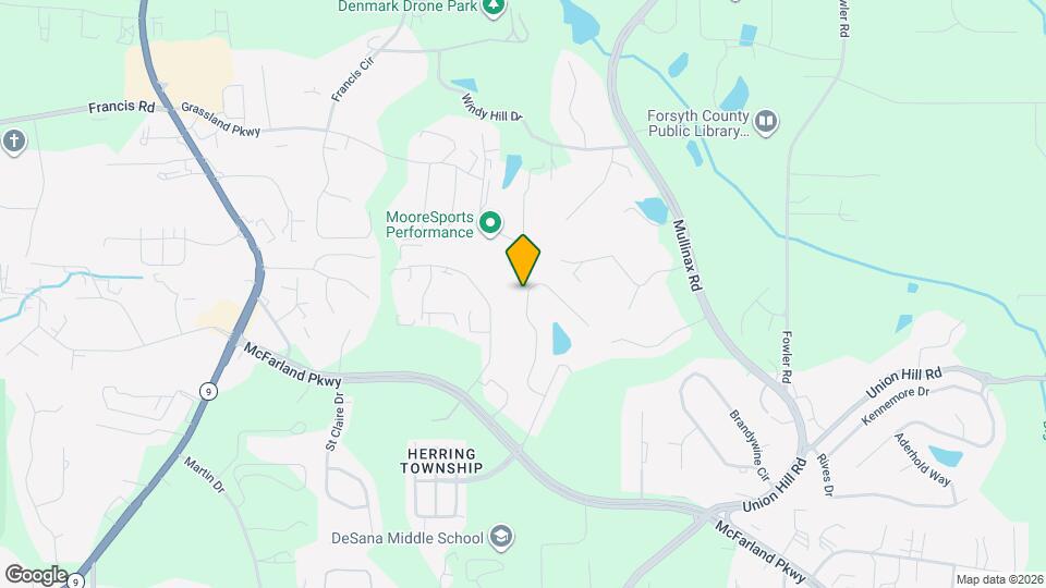 493 Windstone Trail Map and Location Details