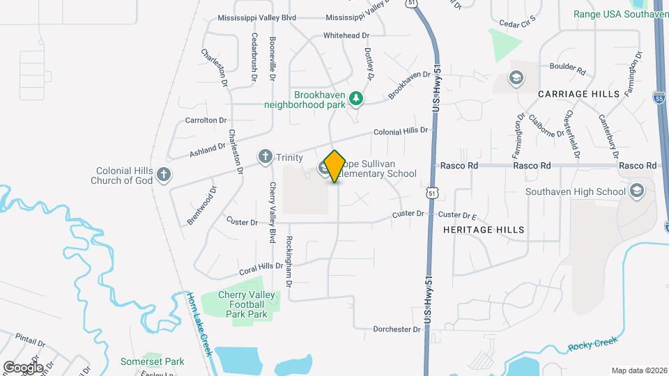 7917 Southaven Cir W Map and Location Details