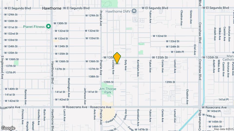 13602 Cordary Ave Map and Location Details