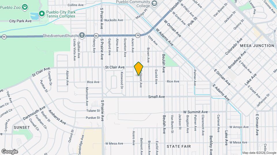 737 Belmont Ave Map and Location Details