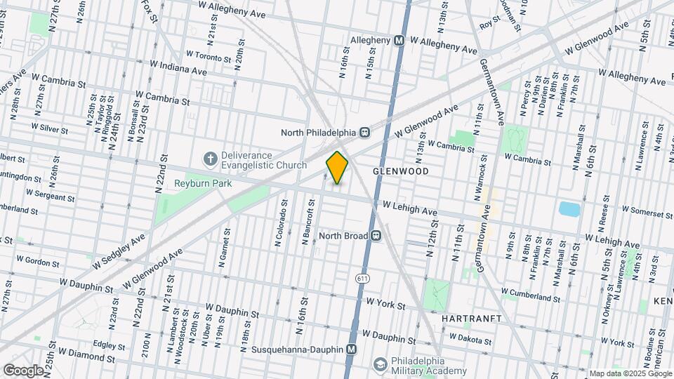 1519 W Lehigh Ave Map and Location Details