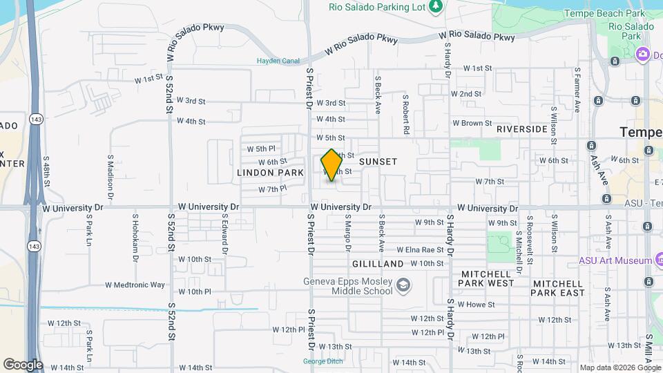 713 S Darrow Dr Map and Location Details