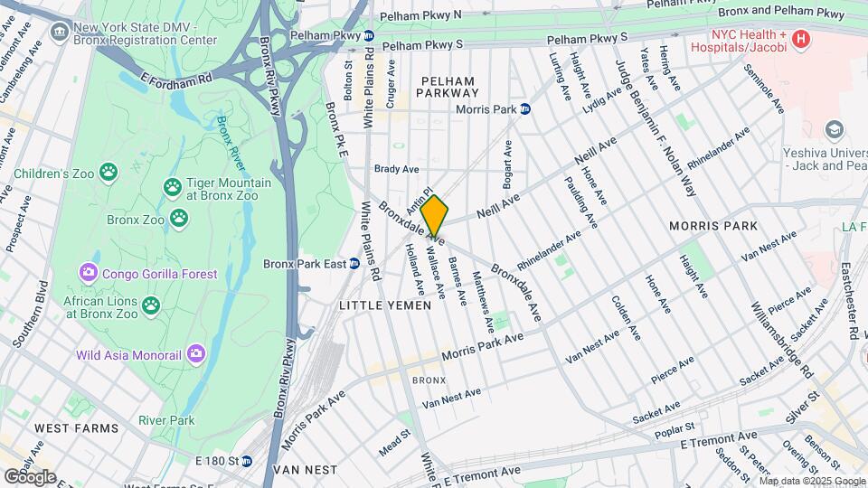 1991 Bronxdale Ave Map and Location Details