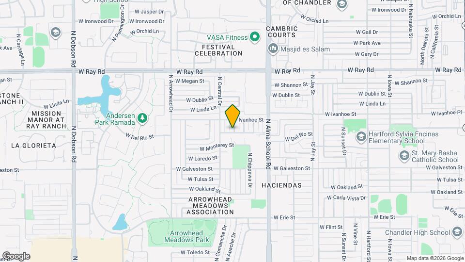 701 N Comanche Dr Map and Location Details