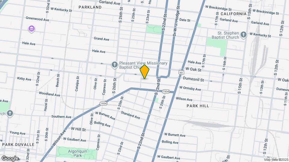 2219 W Ormsby Ave Map and Location Details