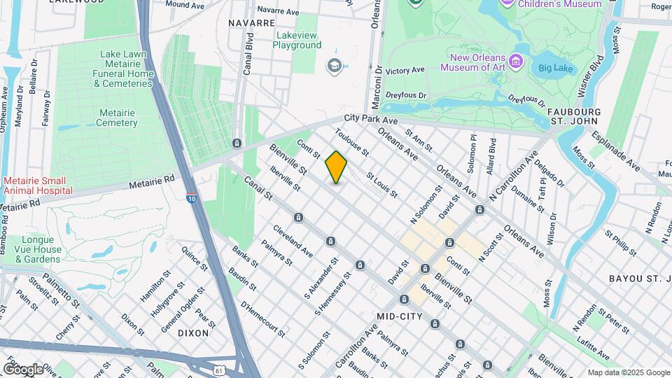 4607 Bienville St Map and Location Details