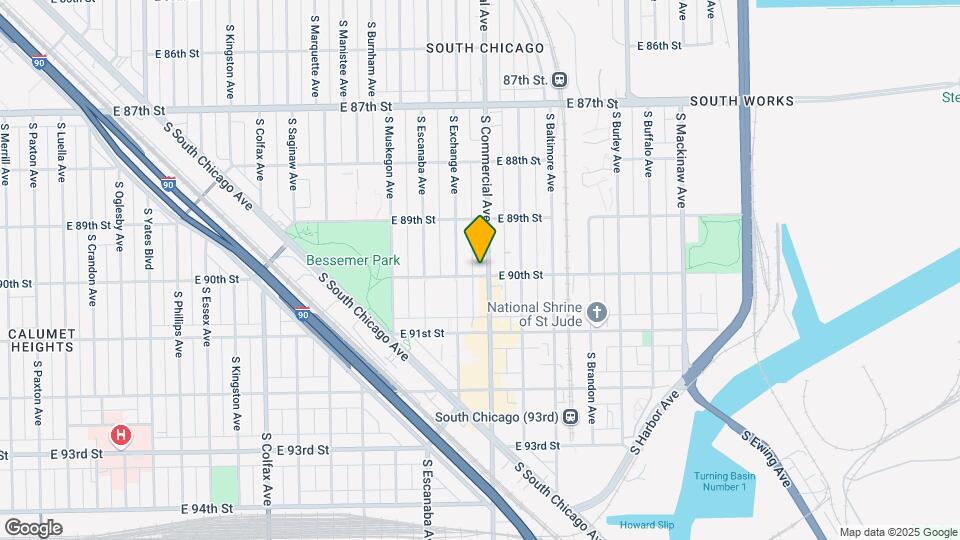 8954 S Commercial Ave Mapa y Detalles de la Ubicación