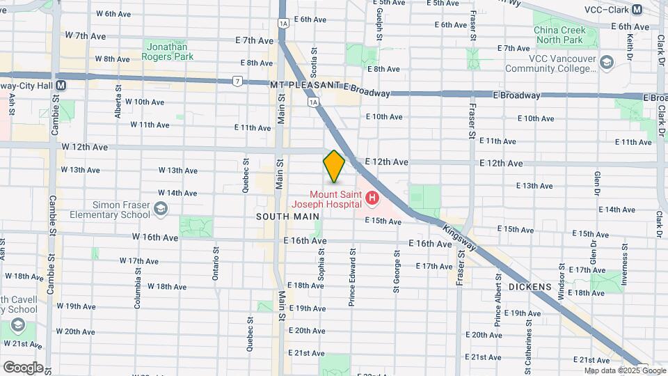 325 E 14th Ave Map and Location Details