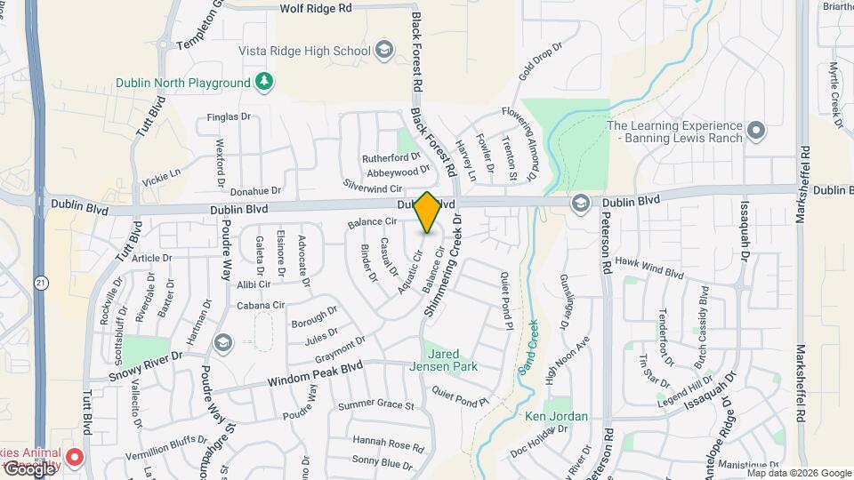 6433 Aquatic Cir Map and Location Details