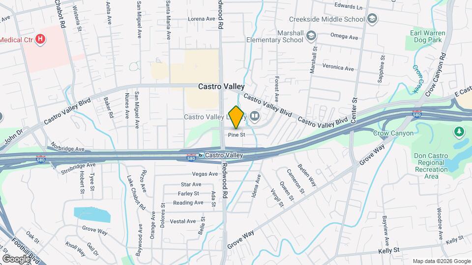 3446 Pine St Map and Location Details