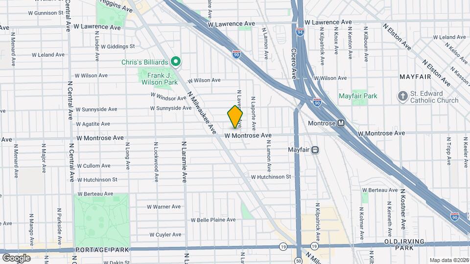 5010 W Montrose Ave, Unit Apt 1 Mapa y Detalles de la Ubicación