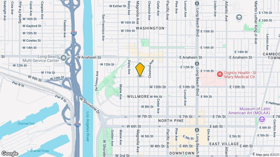 1054 Magnolia Ave Map and Location Details