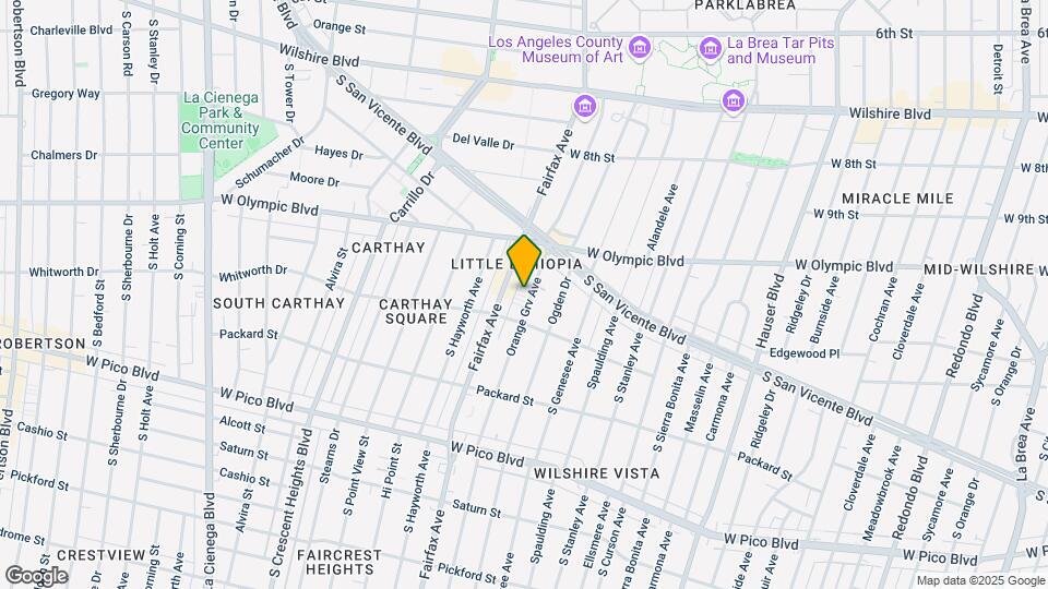 1059 S Orange Grove Ave Map and Location Details