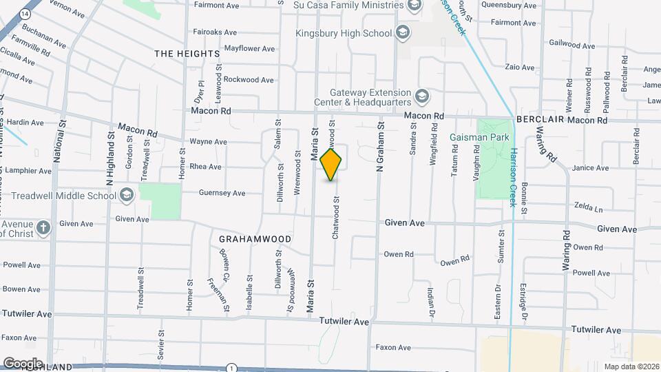 981 Chatwood St Map and Location Details