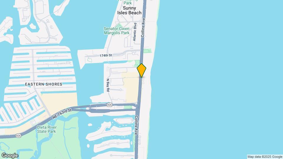 16999 Collins Ave, Unit 1104 Mapa y Detalles de la Ubicación