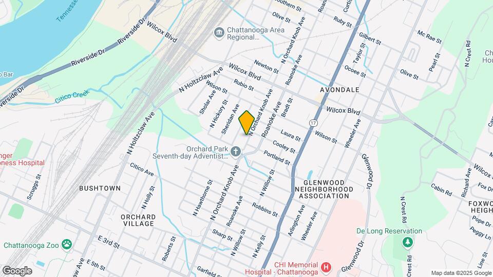 1055 N Orchard Knob Ave Map and Location Details