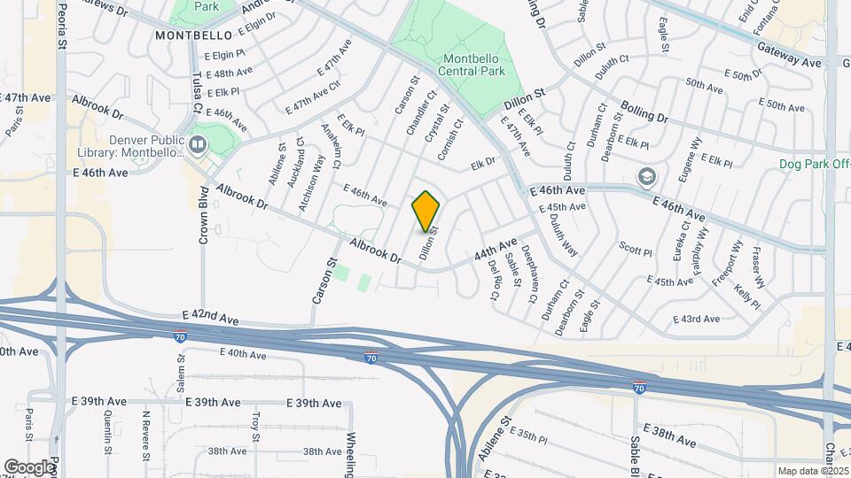 4525 Dillon St Map and Location Details