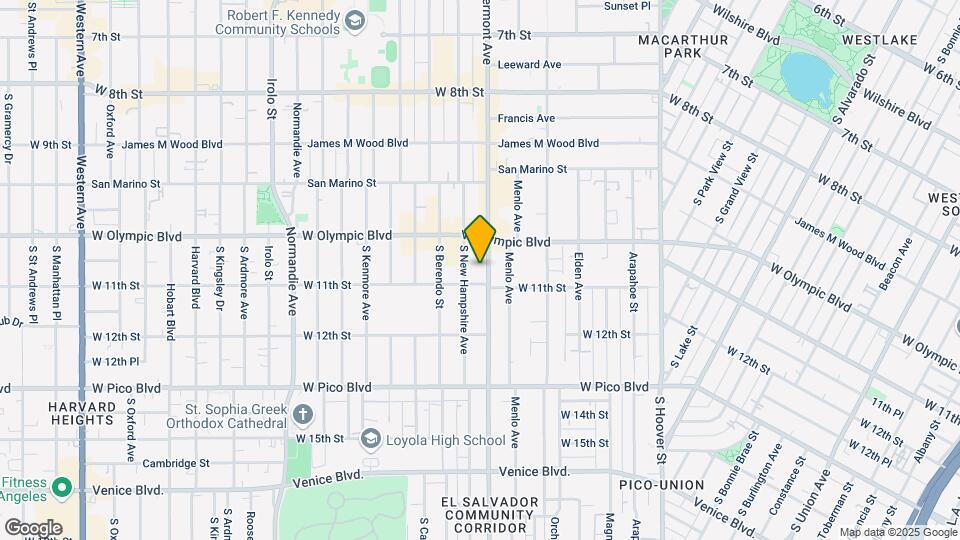 1037 S Vermont Ave Map and Location Details