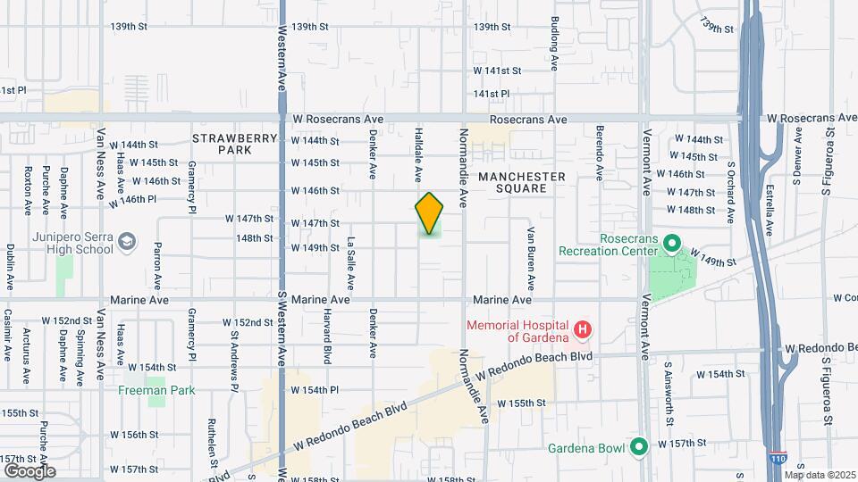 14810 Halldale Ave. Mapa y Detalles de la Ubicación