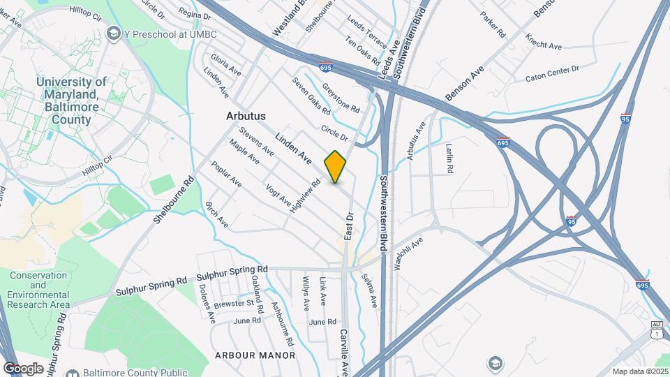 1309 Linden Ave Map and Location Details