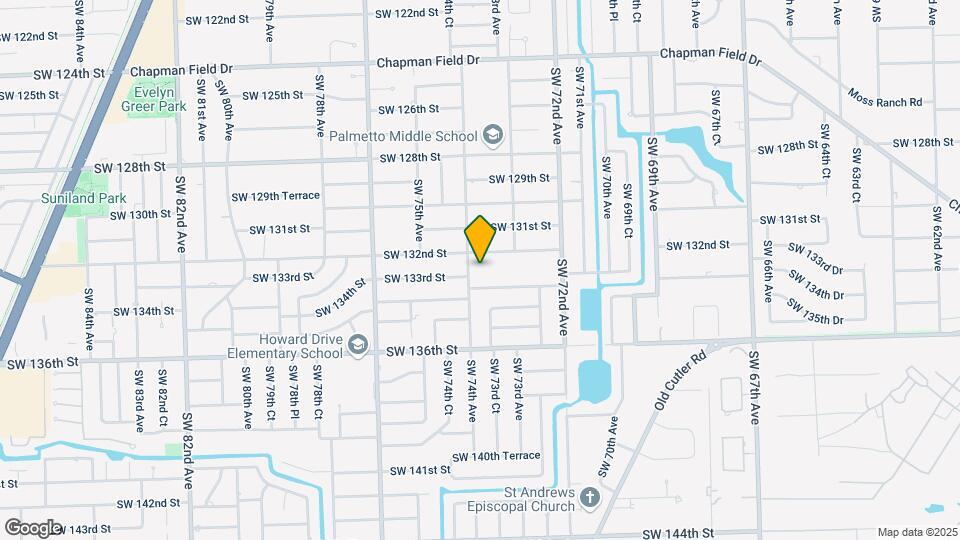 13245 SW 74th Ave-Unit -2 Map and Location Details