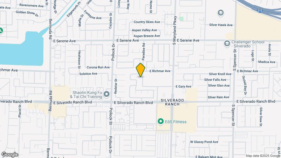 9541 Paradise Rd Map and Location Details